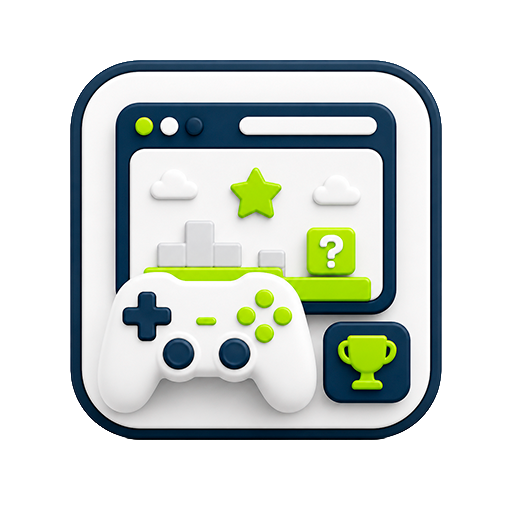 3D thumbnail for Games service with game controller and interactive interface